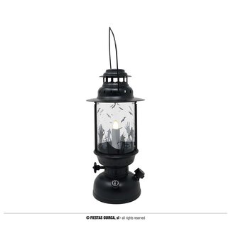 Guirca Black Lantern - with Candle Light - 30 cm