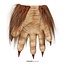Weerwolf Handschoenen - Bruin - Latex met Bont