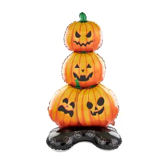 PartyPal Staande Folieballon Pompoenen Halloween - 84x158cm