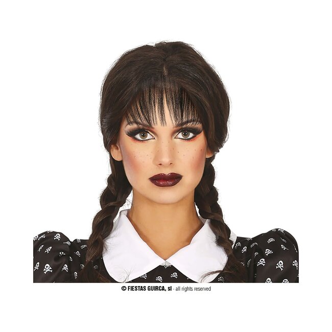 Pruik Wednesday Deluxe
