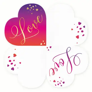 PartyPal Servetten Love - 10 st - 33 x 33 cm