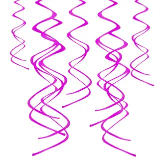 PartyPal Swirl Decoratie Fuchsia