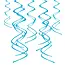 PartyPal Swirl Decoratie Licht Blauw