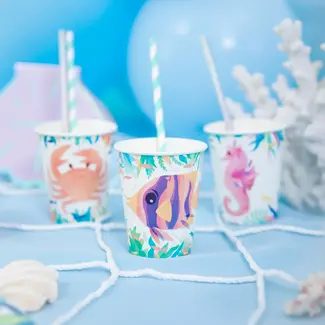 PartyPal Oceaan Bekertjes - 6 st - 220ml