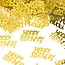 PartyPal Tafel Confetti Happy Birthday - Goud - 15 g