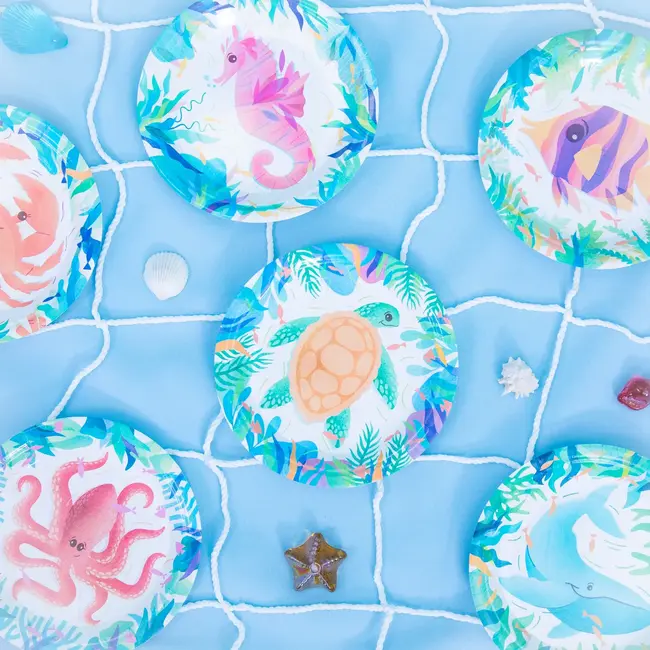 Oceaan Bordjes - 6 st - 18cm