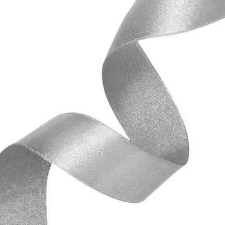 PartyPal Satijn Lint Zilver - 50 mm x 23 mtr