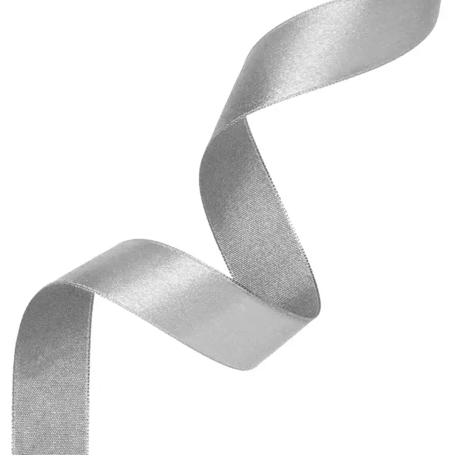 Satijn Lint Zilver - 25 mm x 23 mtr