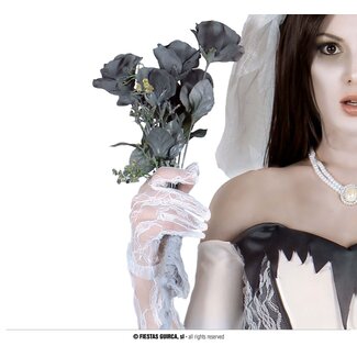 Fiesta Corpse Bride Bouquet Black Roses Fiesta Corpse Bride Bouquet Black Roses