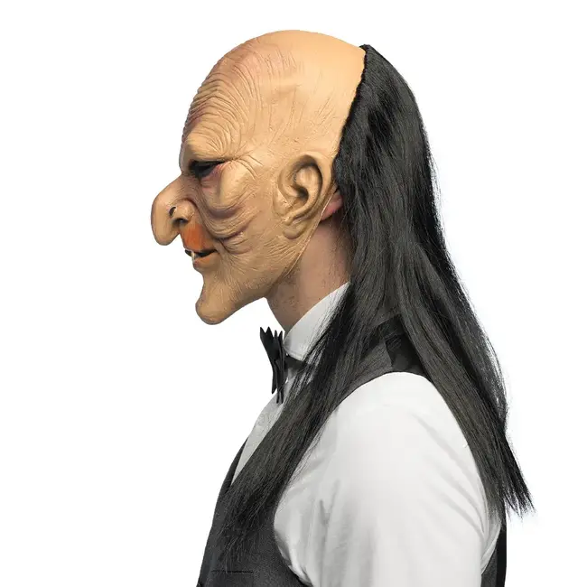 Latex hoofdmasker Creepy butler