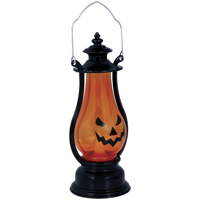 Pumpkin Lantern with Light - 16 cm