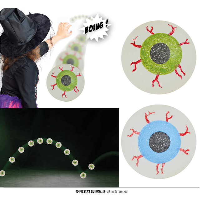 Stuiter Oogballen - 5st - 2,5cm