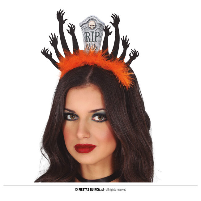 Tiara Headstone with zombies