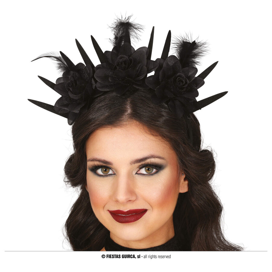 Tiara Black flowers-1