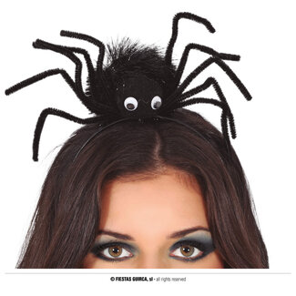 Guirca Tiara Black Spider with Eyes