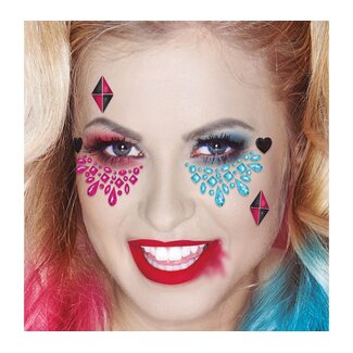 Guirca Gezicht Sticker Juweel - Harley Quinn