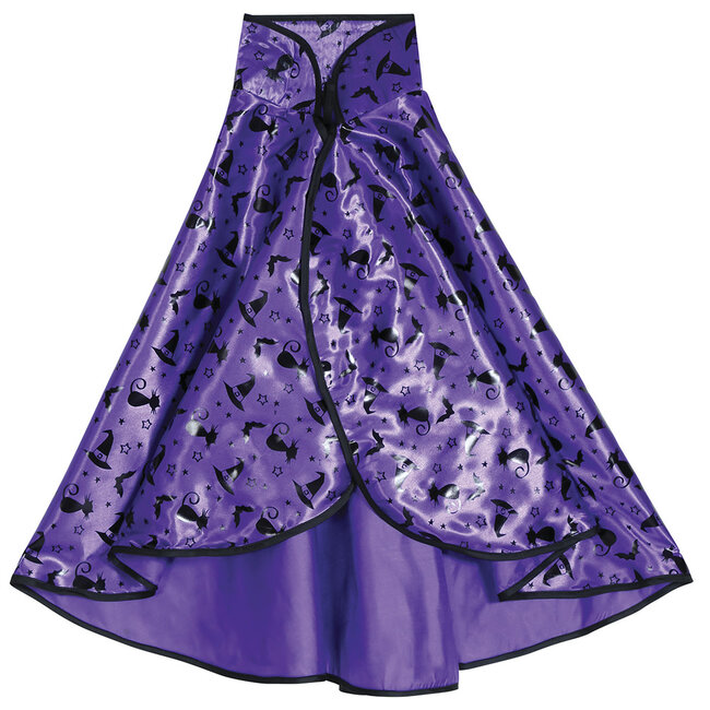 Heksen Cape & Hoed - Paars