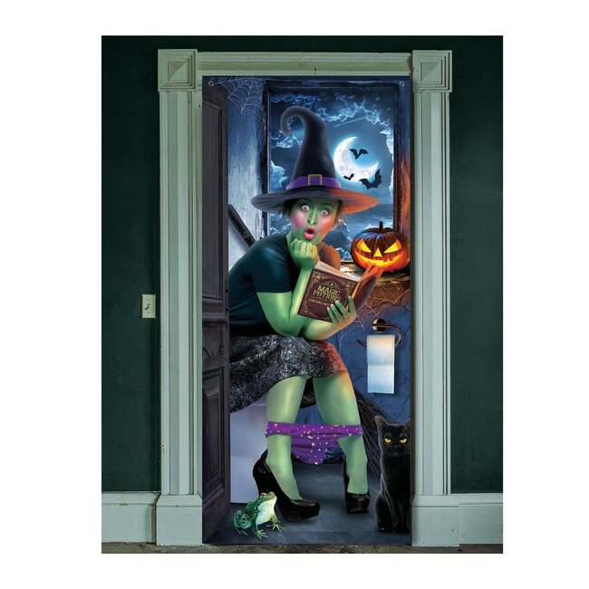 Deurdeco Surprised Witch - 180 x 80 cm