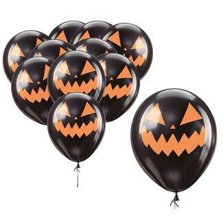 Guirca Ballonnen Zwarte Pompoen - 10 st - 30cm