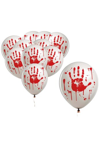 Ballonnen Bloody Hands - 10 st - 30cm 