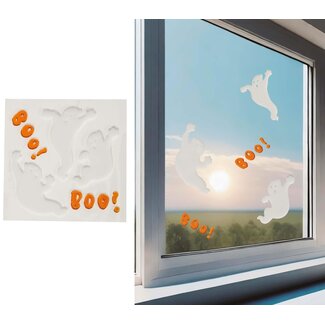 Guirca Raam Gel Stickers Spookjes - 20x20cm