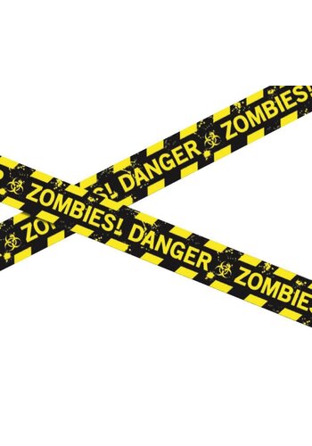 Afzetlint Danger Zombies - 6 mtr 
