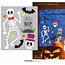 Fiesta Raam Gel Stickers  Skeleton - 20x25cm
