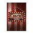 Guirca Houten Decoratie Bord Horror Clown - 35x20 cm