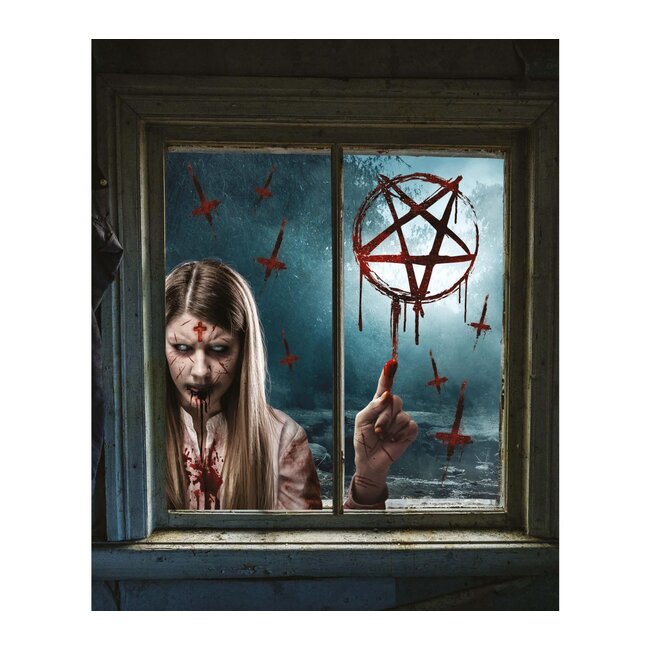 Raam Stickers Possessed - 30x40cm