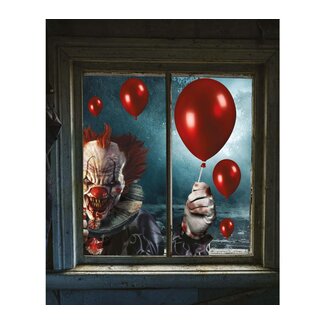 Guirca Raam Stickers Horror Clown - 30x40cm