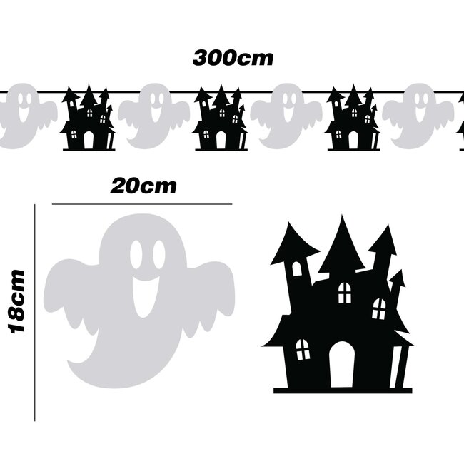 Slinger Ghost & Castles - 3 mtr - 20x18cm