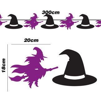 Guirca Slinger Witches - 3 mtr - 20x18cm
