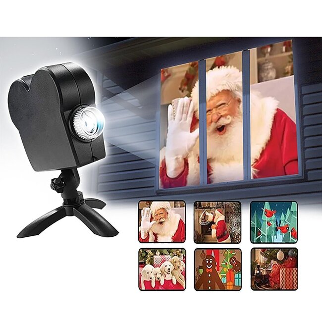 Led-raamprojector Halloween / Kerst