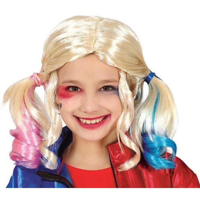 Kinder Pruik Harley Quinn
