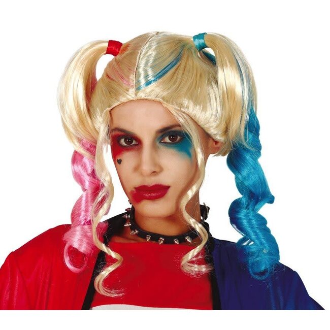 Pruik Harley Quinn