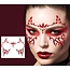 Guirca Gezicht Sticker Juweel - Red Devil