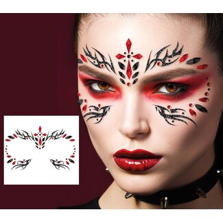 Guirca Gezicht Sticker Juweel - Gothic Guirca Gezicht Sticker Juweel - Gothic