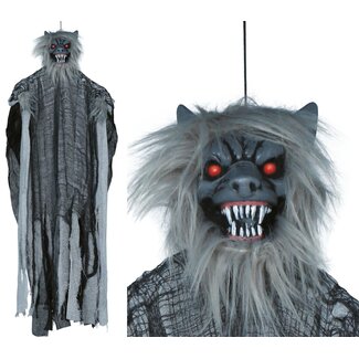 Guirca Decoratie Weerwolf met licht en geluid - 120 cm