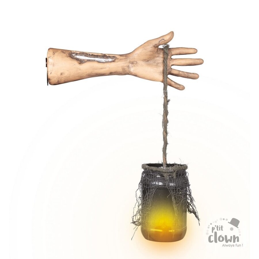 Arm with Lantern - 41x32cm - incl batt-1