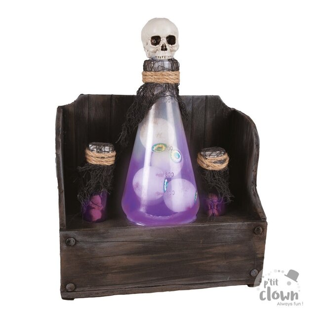 Shelf with Magic Potions - sound & light - 30cm