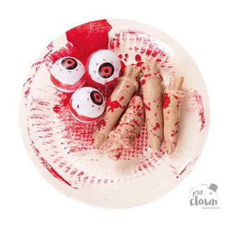 P'tit Clown Bloody Body Parts - Eyes & Fingers - set of 7