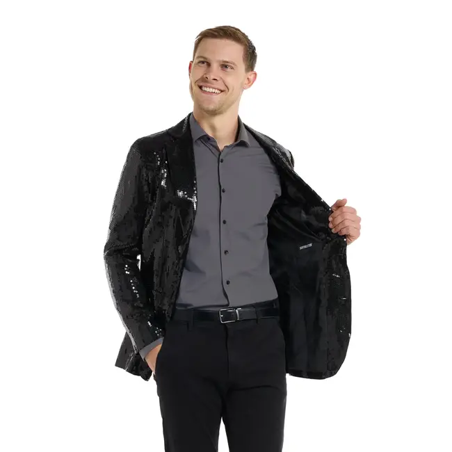 Suitmeister Men's Blazer - Sequins Black