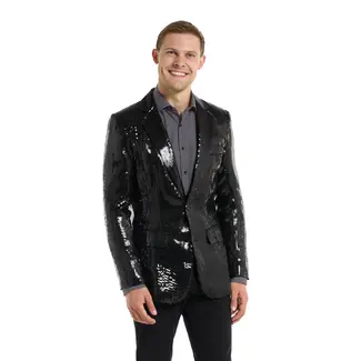 Suitmeister Suitmeister Men's Blazer - Sequins Black
