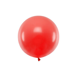 Strong Balloons Ronde Ballon 60 cm - Pastel Poppy Red - 1st