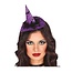 Guirca Paars Mini Heksenhoedje op Tiara