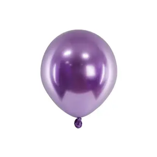 Globos Ballonnen Chrome Paars - 12 cm - 100 stuks
