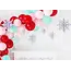 Hanging Decoration Snowflakes iridescent - 6 st - 15-25cm