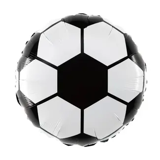 PartyDeco Folieballon Voetbal - 45cm