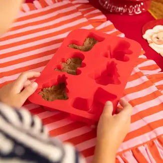 PartyPal Kerst Siliconen Mal voor 6 Cupcakes PartyPal Kerst Siliconen Mal voor 6 Cupcakes