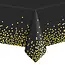 PartyPal Tafelkleed Black with Gold Confetti